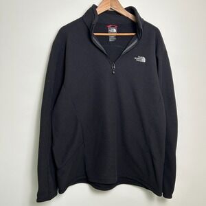 The North Face‎ 1/4 Zip Sweatshirt Men Size XL Black